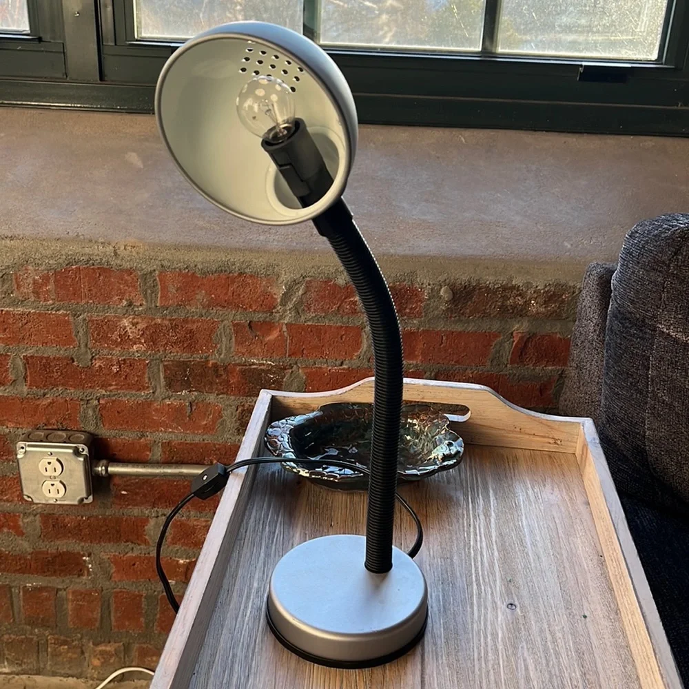 Adjustable Desk lamp - black and silver